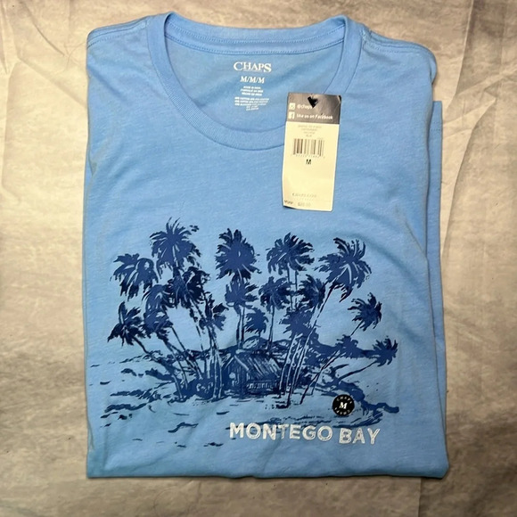 Chaps NWT Montego Bay Graphic Tee - size Medium - Picture 1 of 4